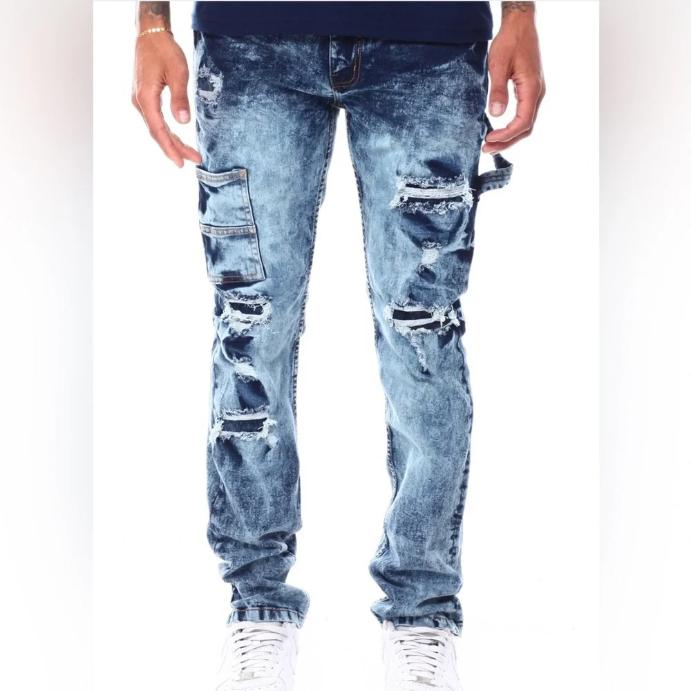 Evolution In Design Worked Up Hammer Loop Denim 34/32